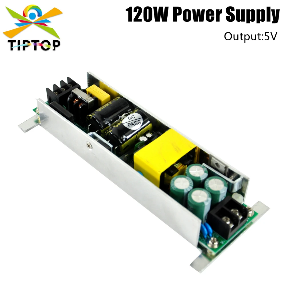 

TIPTOP 120W Waterproof Led Wall Washer Light PIxel Color RGB 3IN1 Power Supply with Wing 5V Output Stage Lighting Power board