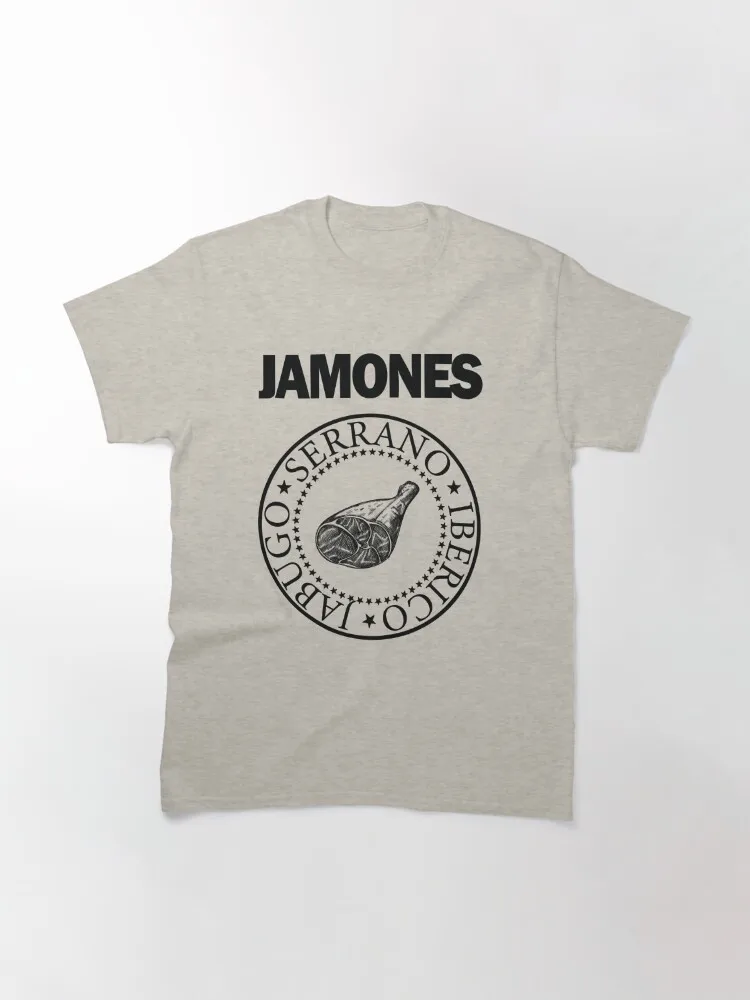 Jamones - black version Classic T-Shirt  2024 Short Sleeve Clothing Shirt