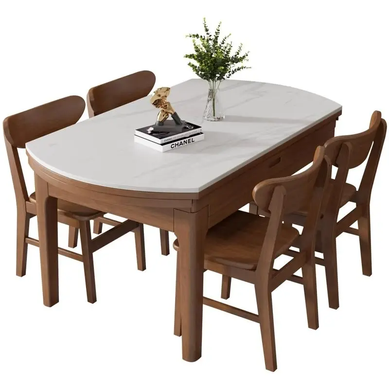 Small Round Dining Tables Luxury Modern Luxury Round Dining Tables Space Saving Wooden Mesa Comedor Luxury Home Furniture