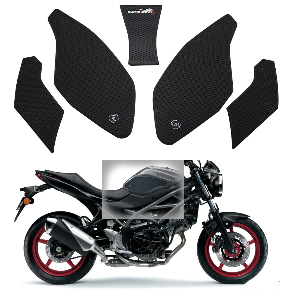

New For SV650 SV650X SV 650 ABS 2026 Motorcycle Non-slip Side Fuel Tank Stickers Waterproof Pad Rubber Sticker