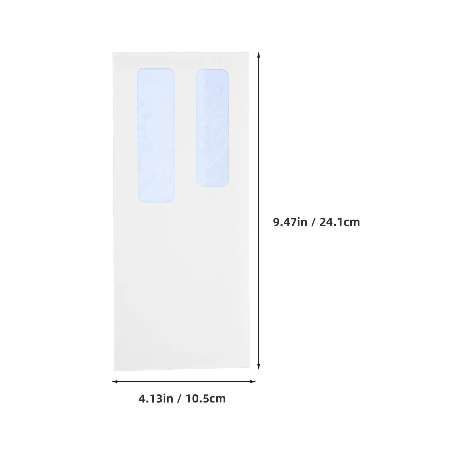 100 Stuks Zakelijke Veiligheid Enveloppen Flip Self Seal Dubbele Raam Mailers Voor Controles Facturen Document Mailing Venster Enveloppen