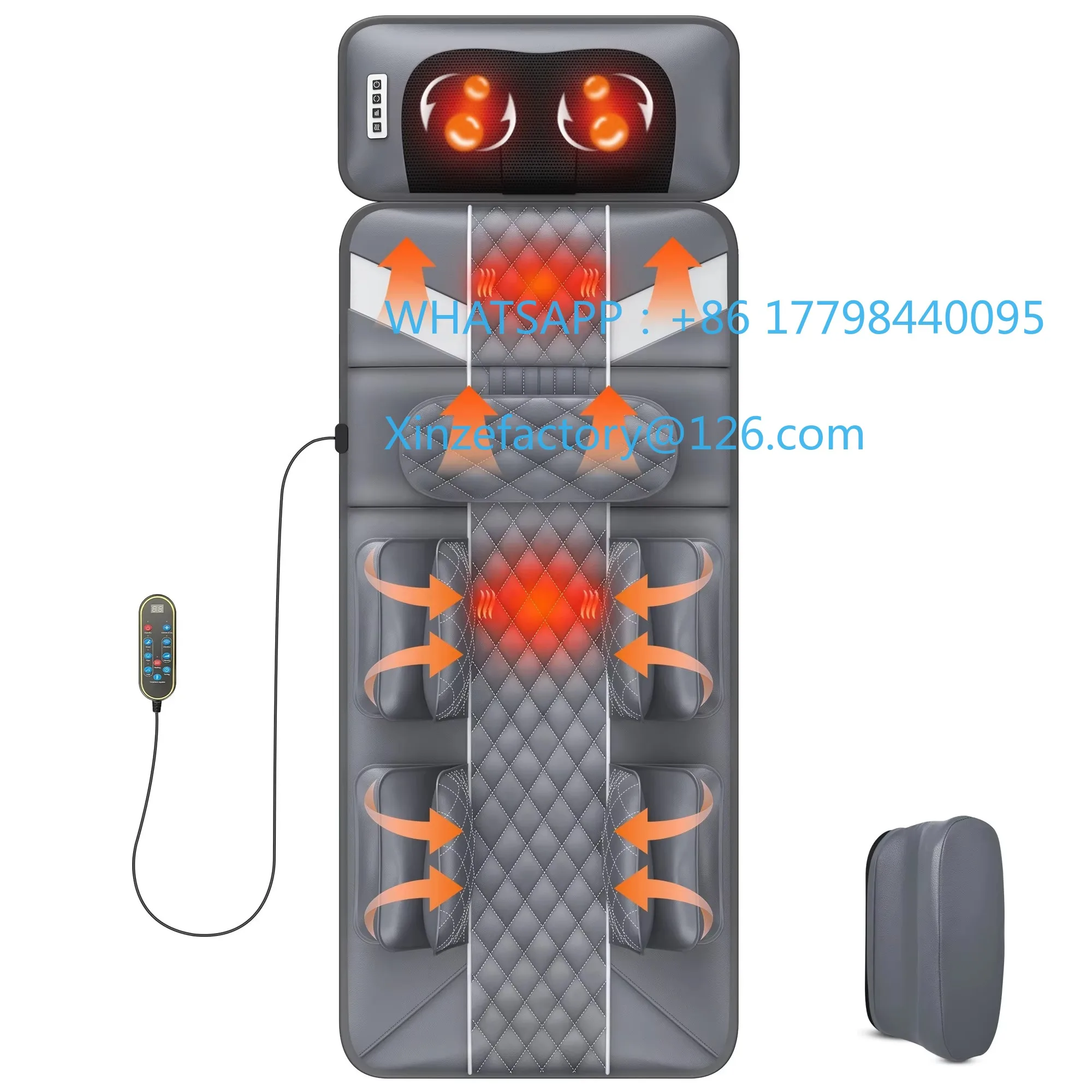 

Customizable 6D Electric Mattress Airbag Traction Stretch Neck Waist Back Full Body Multifunctional Heat Massage Pad Chair with
