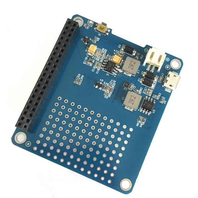 Raspberry Pi 4 UPS HAT Expansion Board- Lithium Battery Module with Pass-Through Charging & Battery Level Display