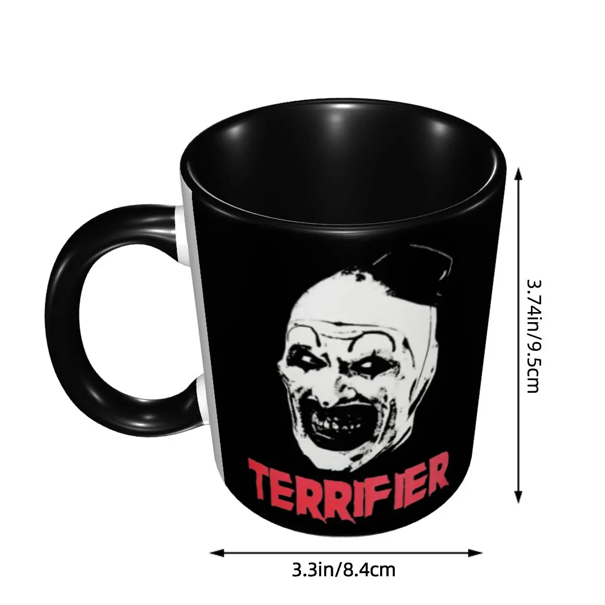 Terrifier Art The Clown Merch Coffee Mug Cute Halloween Tea Cups Gift For Women Men