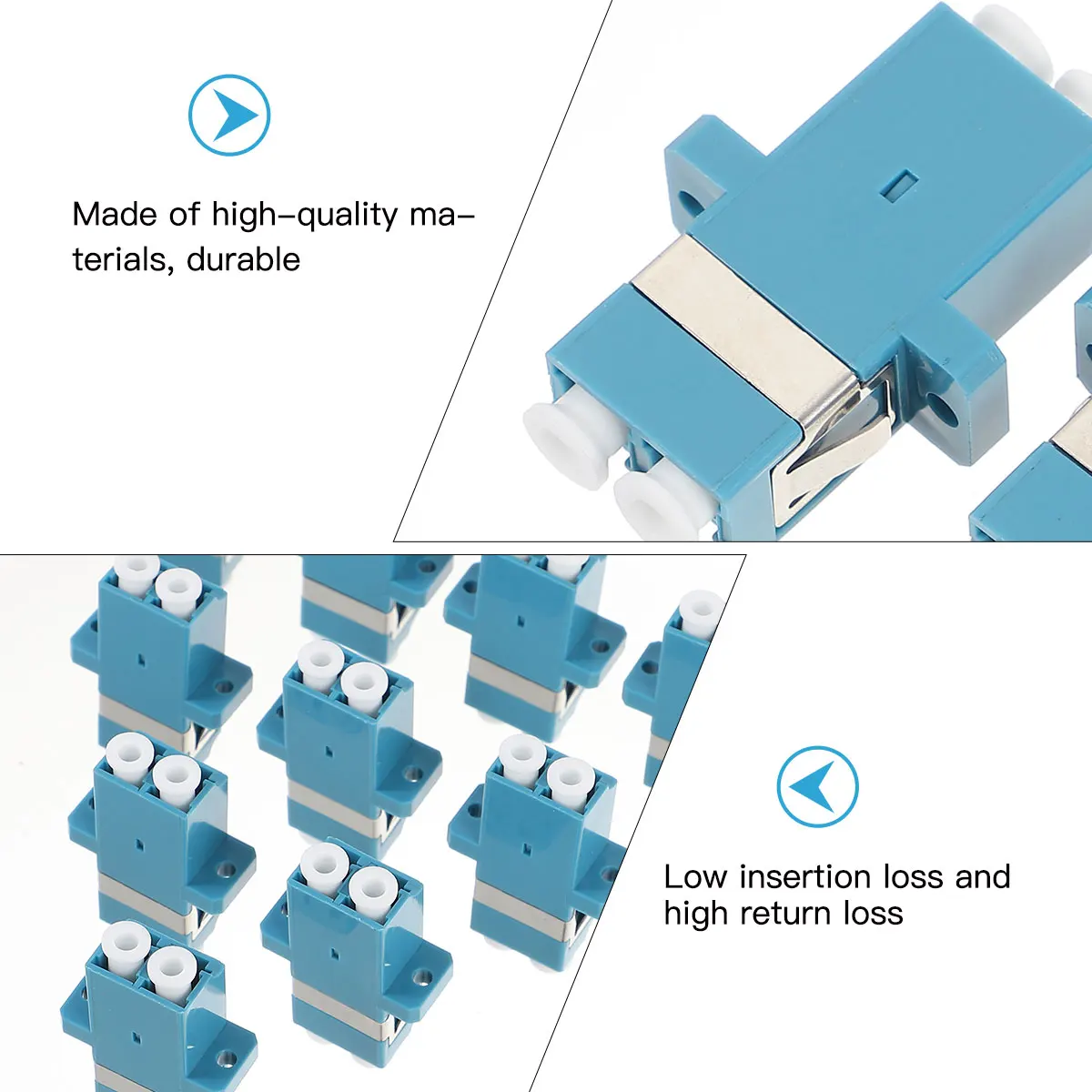 

10 Pcs The Optical Fiber Connector Couplers Adapters and Single Mode Camera