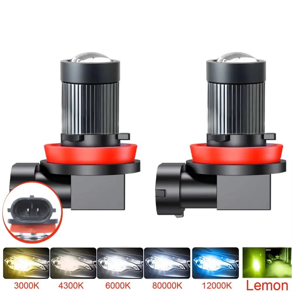 

2Pcs Led H8 H11 H4 H7 Projector Lens Car Fog Light Bulbs 9005 HB3 9006 HB4 9012 Hir2 Canbus Powerful Mini Lamp 120W 30000LM