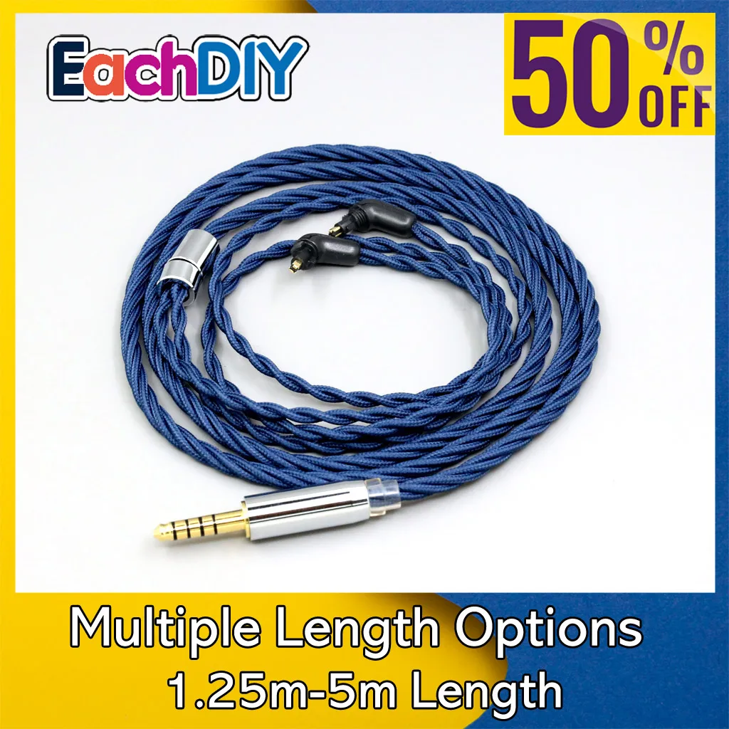 99% 純銀 OCC グラフェン合金フルスリーブイヤホンケーブルソニー MDR-EX600 MDR-EX800 MDR-EX1000 MDR-7550 LN008610