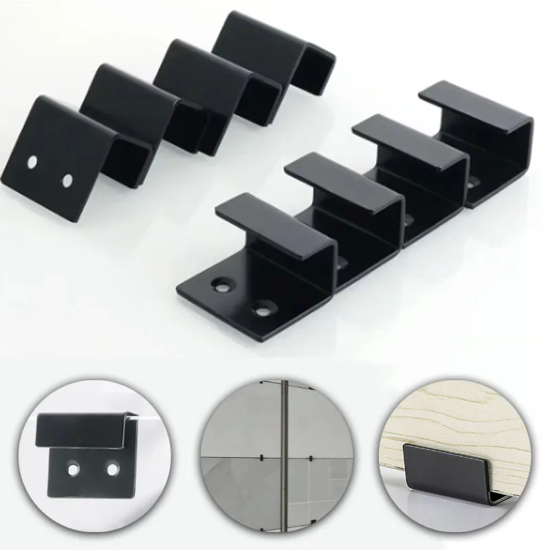 Wall hanger hanger fastener, practical hook tile display, black metal tile bracket public hook hanger heavy wall type