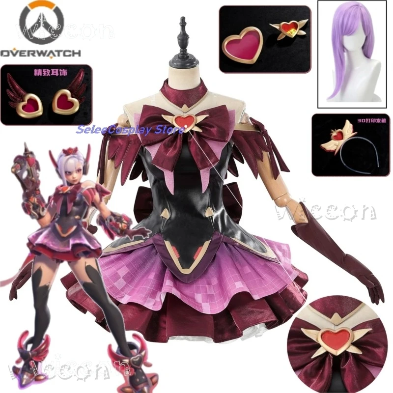 ow-overwatch-2-juno-conjunto-completo-de-disfraz-de-cosplay-con-la-apariencia-de-la-piel-mitica-«heart-of-hope»-incluye-peluca-y-atuendo-de-chica-magica-en-tonos-negros-rojos-y-con-motivos-de-la-corrupcion-y-el-mal-ideal-para-juegos