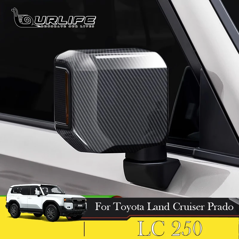 

For 2024 Toyota Land Cruiser 250 Prado LC250 2024 2025 rearview mirror cover side wing mirror cap rain proof sturdy and durable