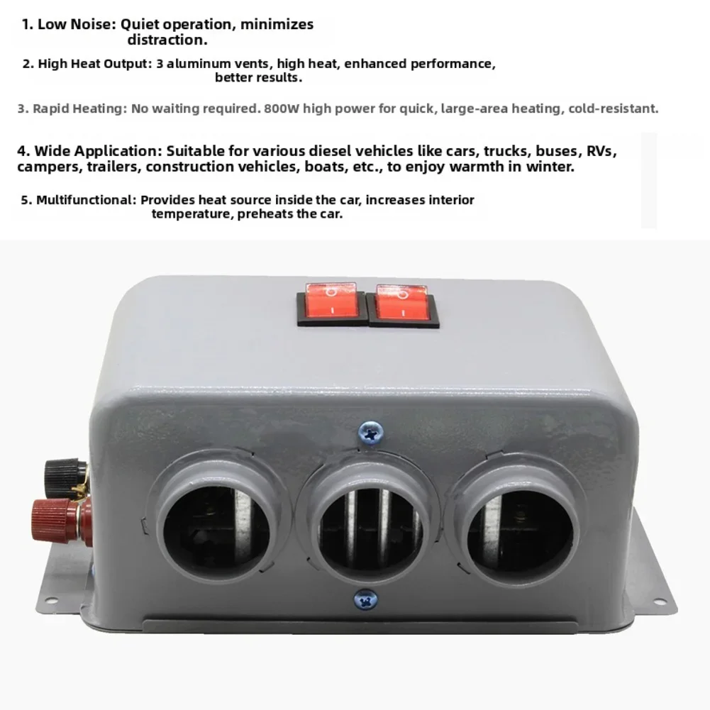 Cold Weather 25x19x11cm 800W Heater Portable Heater Compact Design Defrost Capability Environmentally Friendly