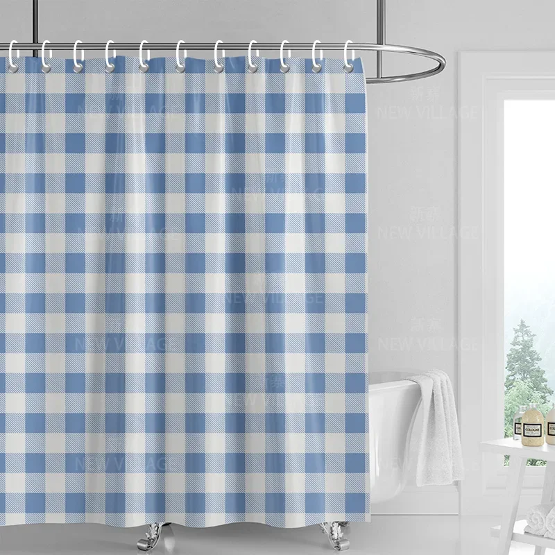 Home decoration shower curtains bathroom waterproof curtain fabric Living Room Modern Nordic Modern geometric pattern simple