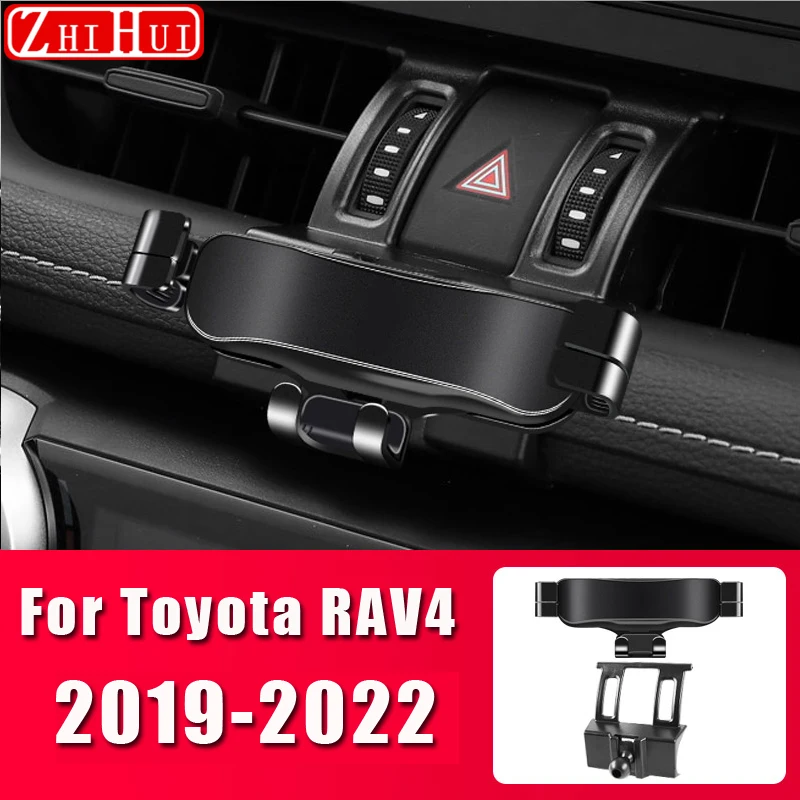 

Car Styling Mobile Phone Holder For Toyota RAV4 2013-2022 Air Vent Mount Gravity Bracket Stand Accessories