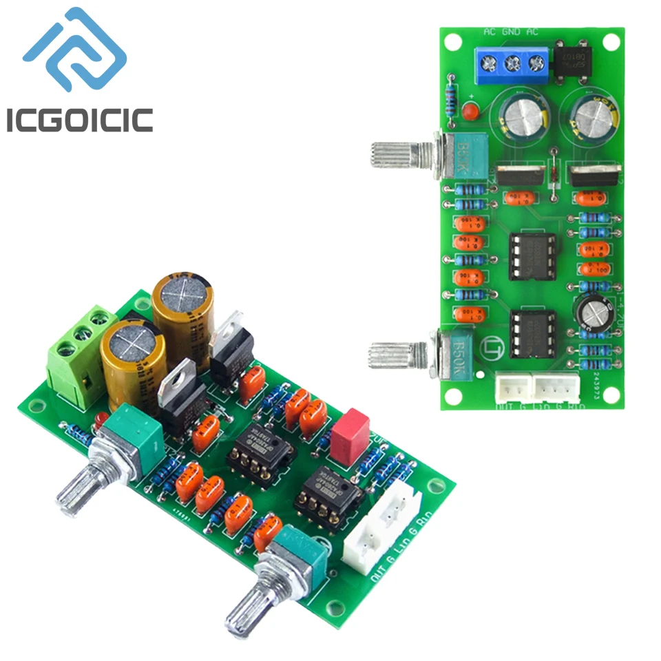 Dupla potência passa-baixa Superheavy Subwoofer Filter Board Bass Split Filter Machine Kit acabado PCB Placa vazia