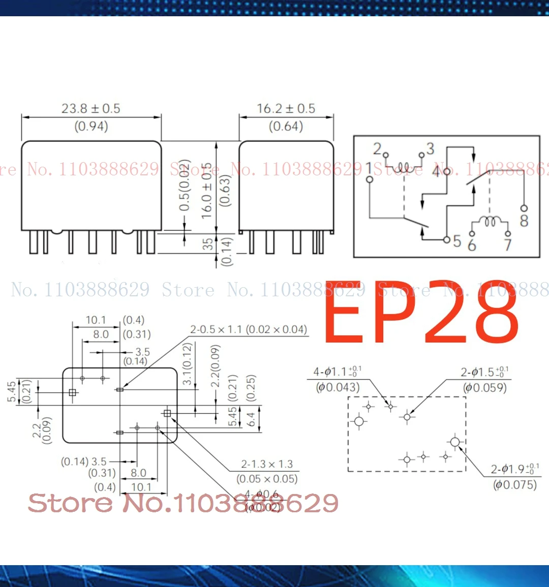 EP2-B3G1S EP2-N9 EP2F-B3K1S EP28