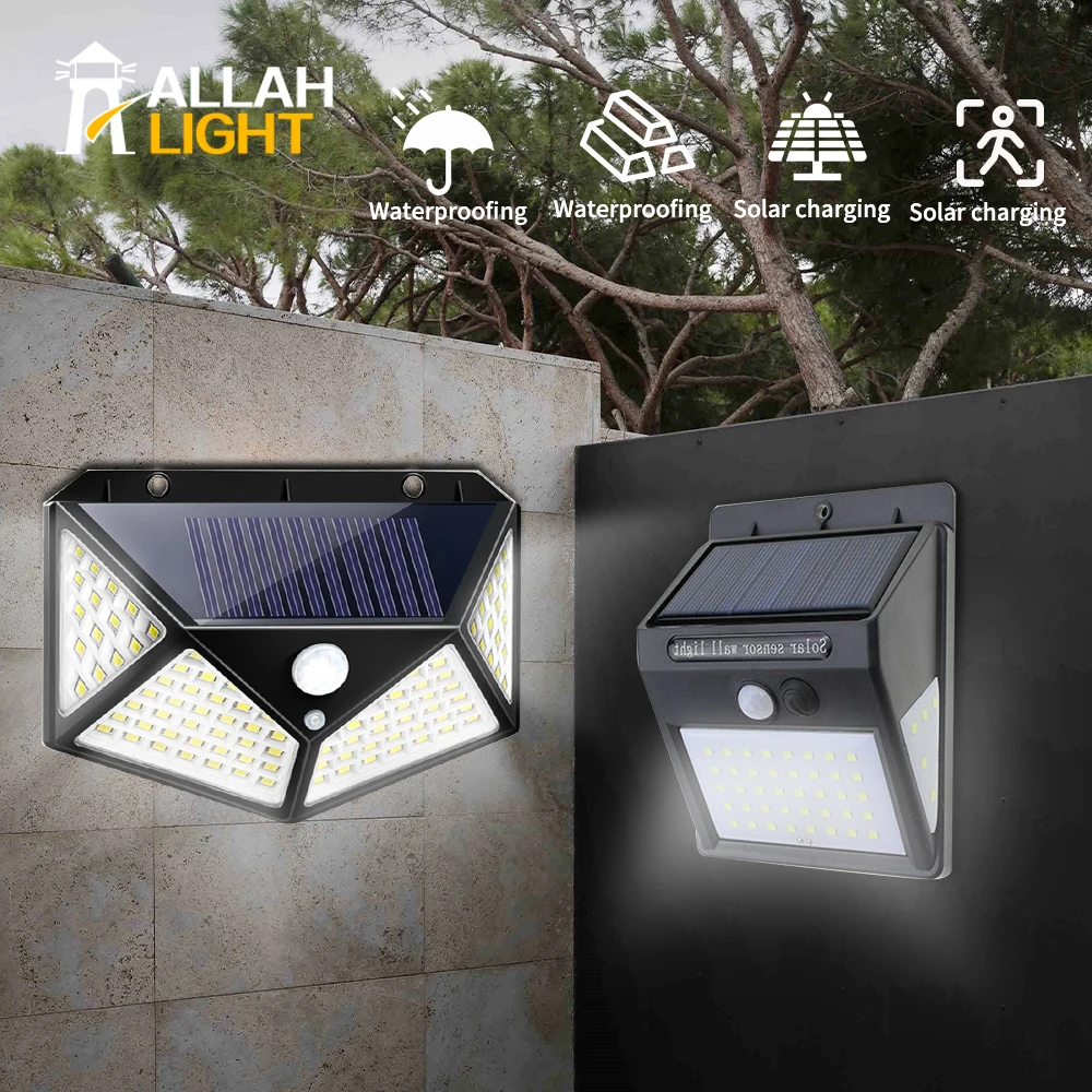 

Motion Sensor Led Solar Wandlampen Outdoor Solar Lamp Zonne Energie Zonlicht Straat Licht Voor Tuin Decoratie