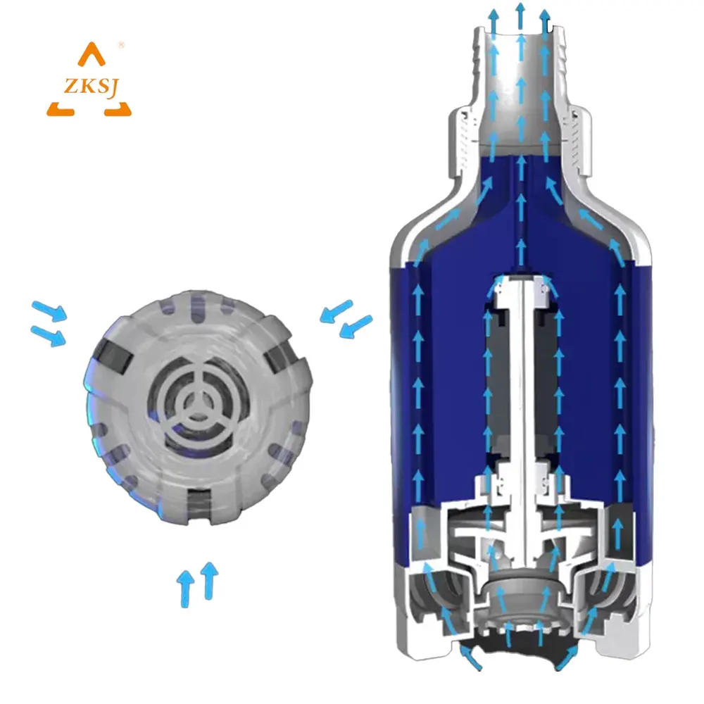Bottom-Suction Submersible Pump ZKSJ Aquarium Pump Slient Inverter pumps Power can be adjusted Fish tank bottom suction pump