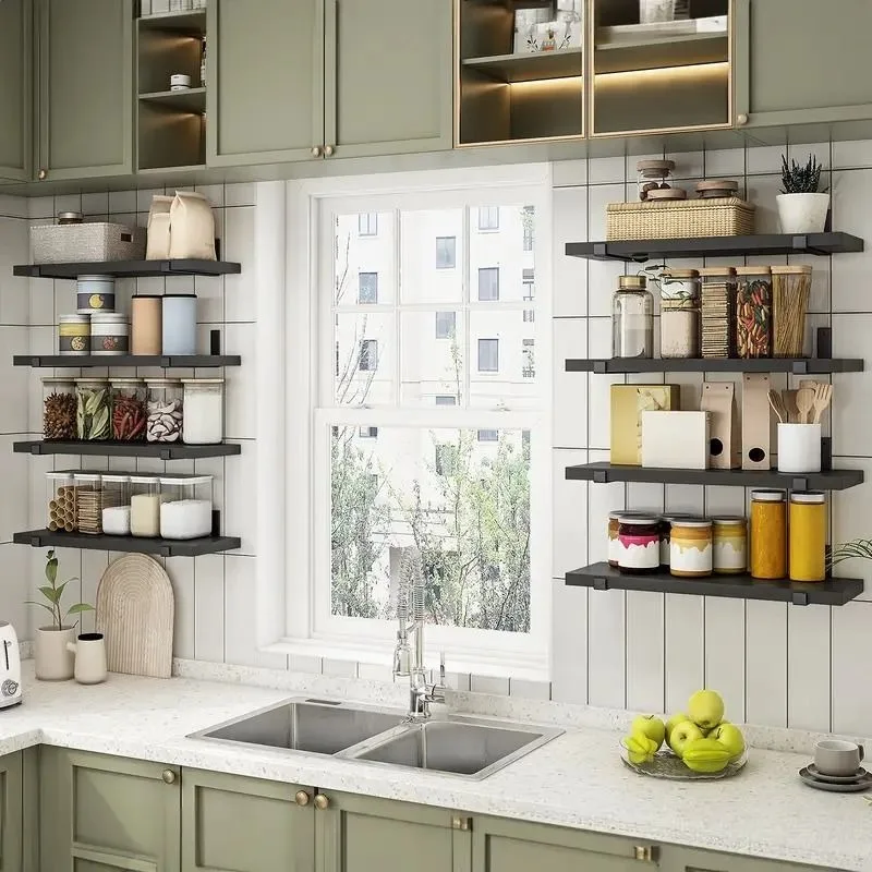 مجموعة تخزين العرض الوظيفية المتينة وسهلة الحفاظ على المساحة وتوفير الفصل وتصميم سهل التركيب المثبت على الحائط