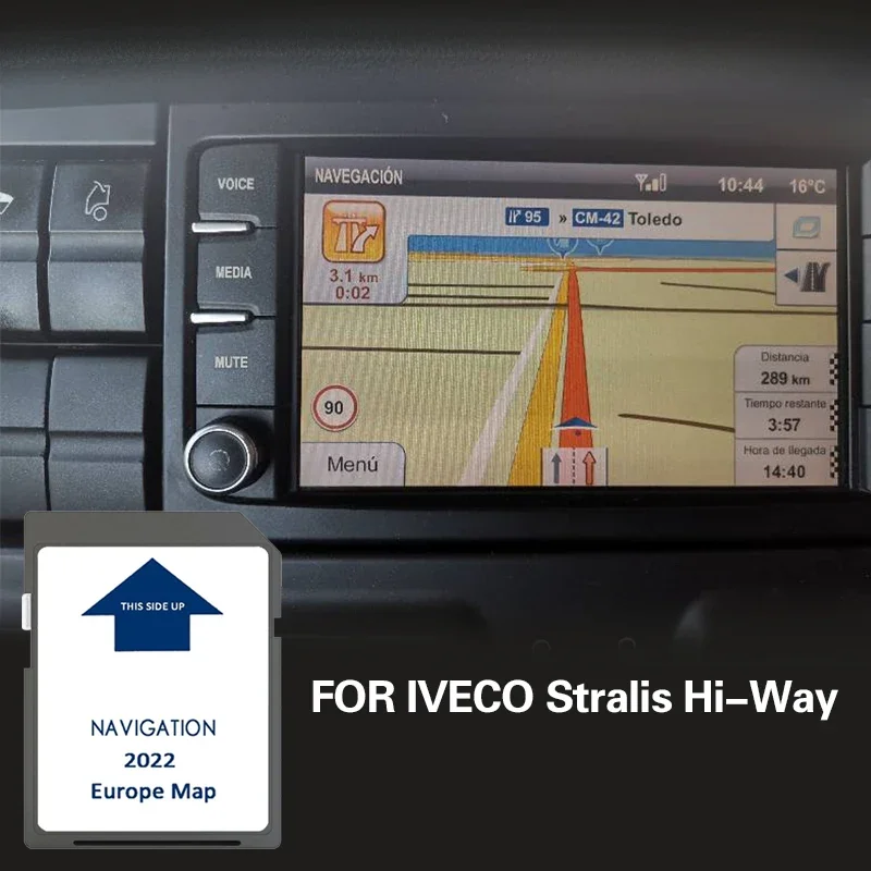Europe Navigation SD Map GPS for IVECO Stralis Hi-Way Memory Navi Card