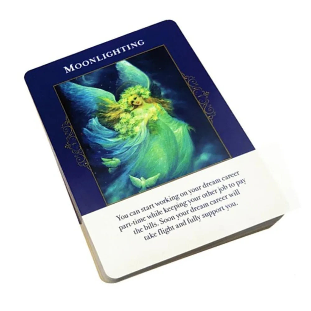 

Angels Of Abundance Oracle Cards Full English 44 Cards Deck Tarot Mysterious Divination Family Friend Party Board Game