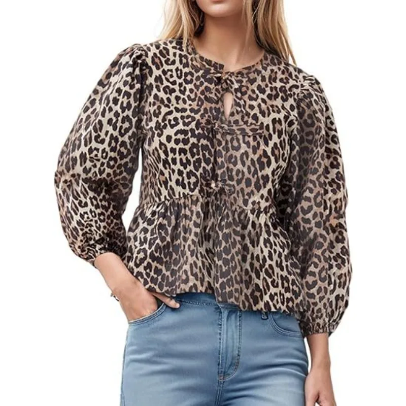 

Новая женская модная однотонная блузка с длинными рукавами, рубашка, женский повседневный кардиган с бантом и ремешком, модная элегантная рубашка, топ