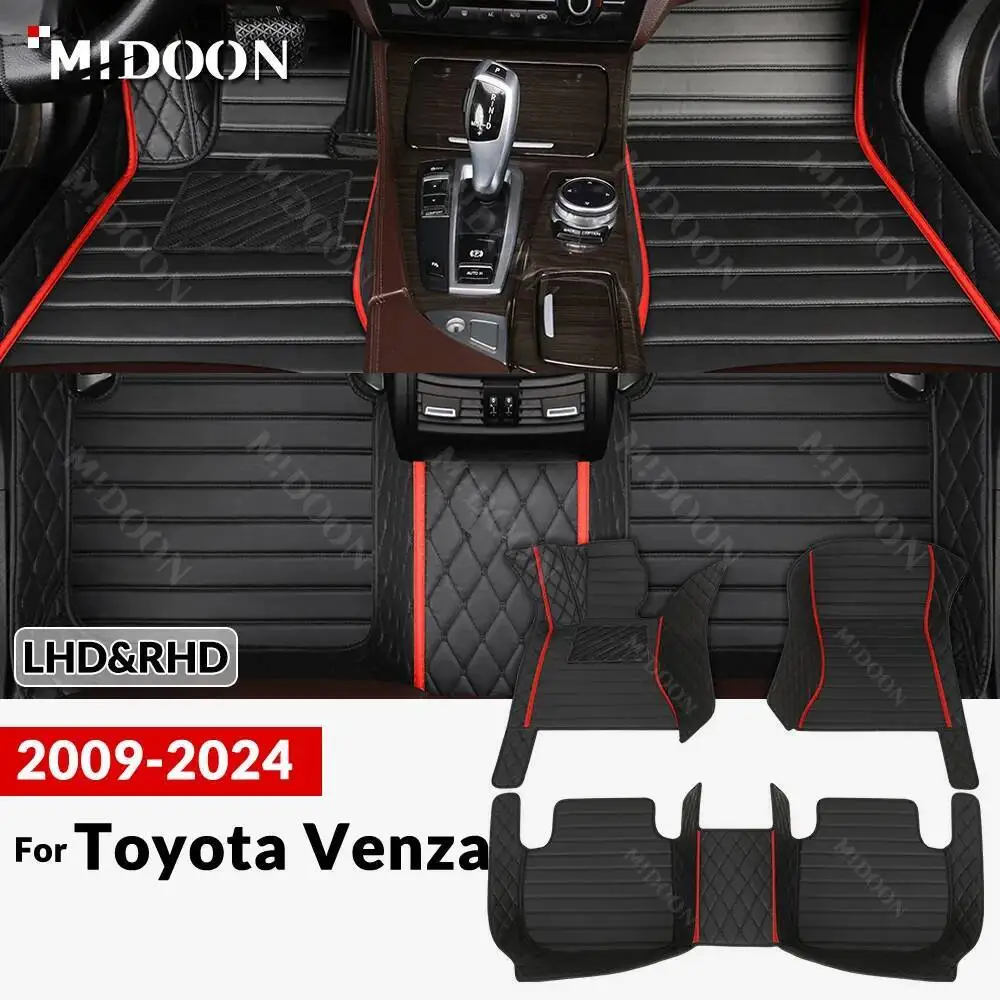 

New styles! For Toyota Venza Non-Hybrid/ Hybrid 2009-2024 23 Custom Car Floor Mat Auto Carpet Cover Interior Details Accessories