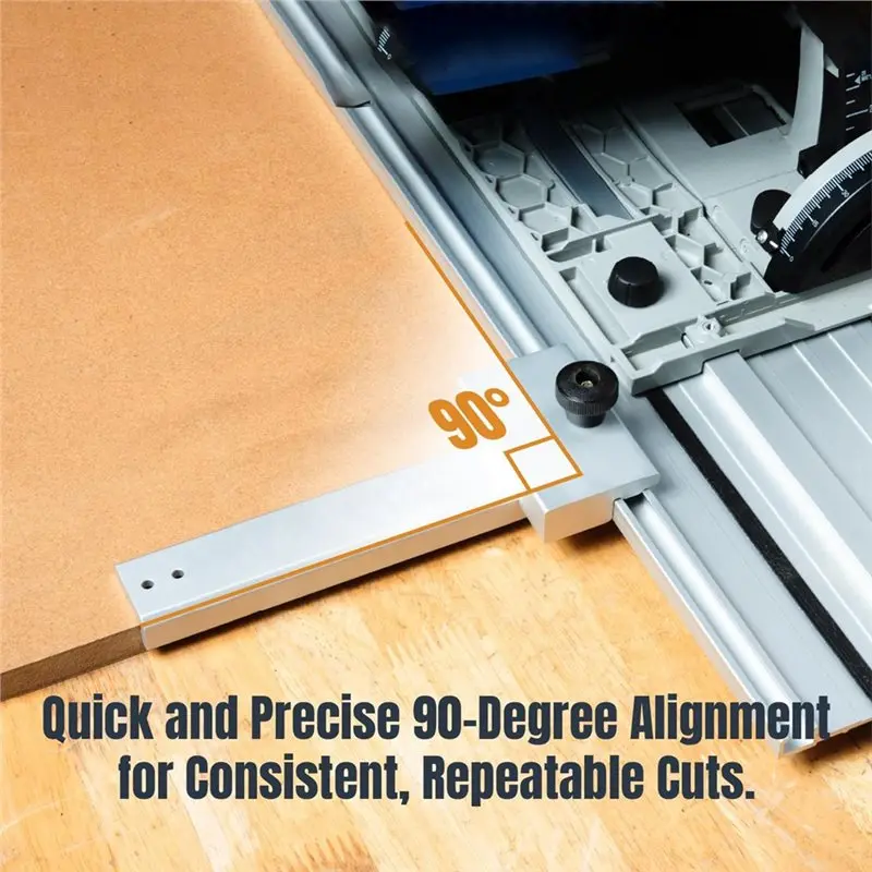 ABSJ-Track Saw Guide Rail لـ Festool قابل للتعديل 90 ° الزاوية اليمنى دليل السكك الحديدية مربع المنقلة #5