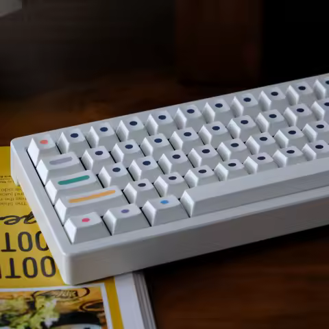 GMK Cherry Profile V2 Dots PBT Keycap PC Gamer Mechanical Keyboard Custom White Keycap Alice80 2.25U 2.75U 7U Spacebar MX Switch