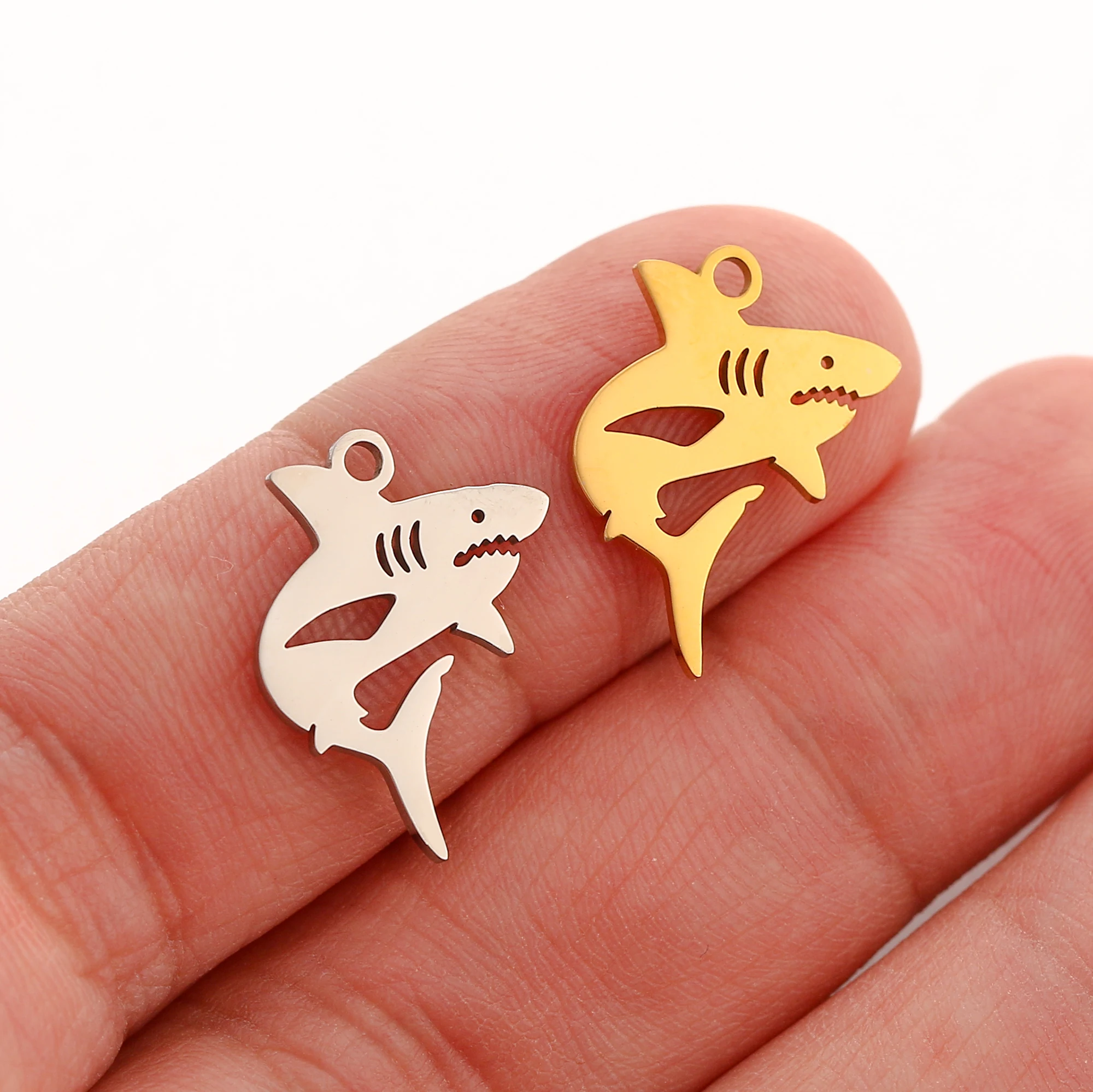 5 teile/los Gold Farbe Marine Tier Octopus Meer Fisch Conch Seestern Charms Edelstahl Anhänger Für Schmuck Machen Zubehör – Detail 8