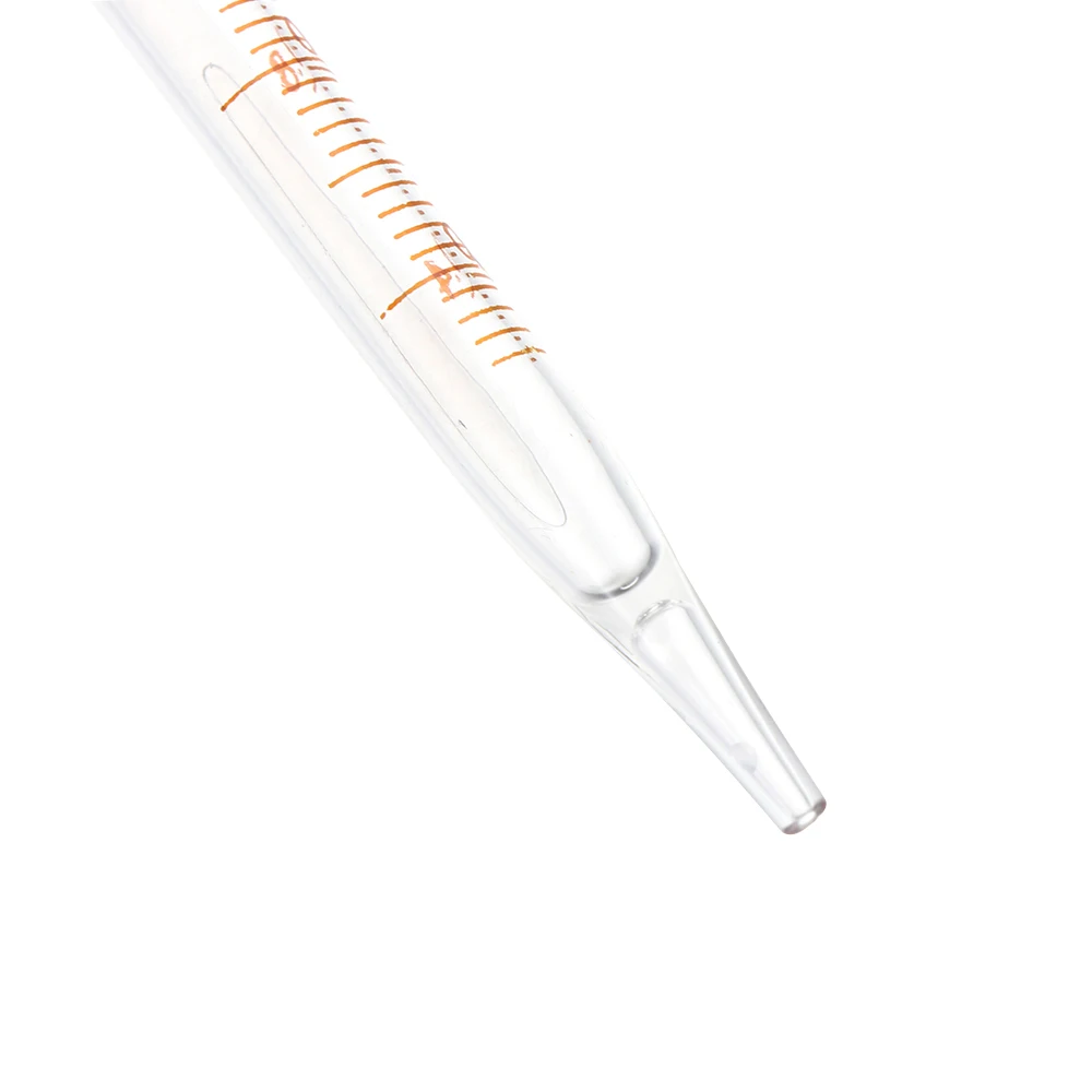 1/5pcs Rubber Head Glass Dropper Glass Pipette Lab Chemistry Dropper Pipet With Scale Line Red&Transparent