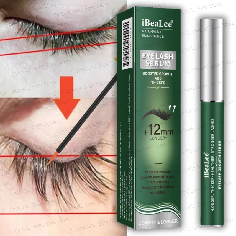 Schnelles Wimpernwachstumsserum, 7 Tage natürlicher Wimpernverstärker, längere, vollere, dickere, lockige Wimpernbehandlung, Augenpflegeprodukte, Make-up