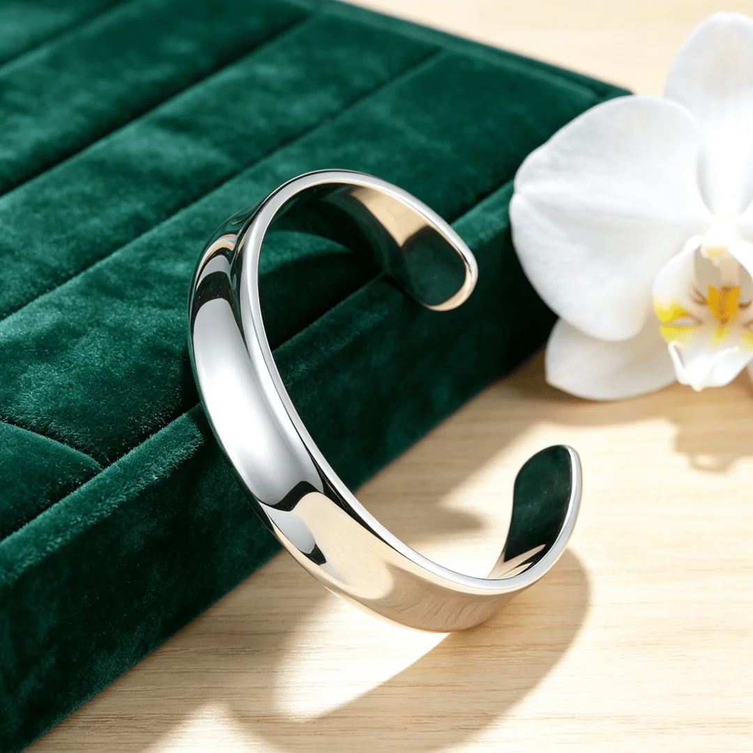 New arrive Street all-match jewelry 925 sterling Silver cuff bangle Lovely Bracelets for Women adjustable Fashion Wedding Party