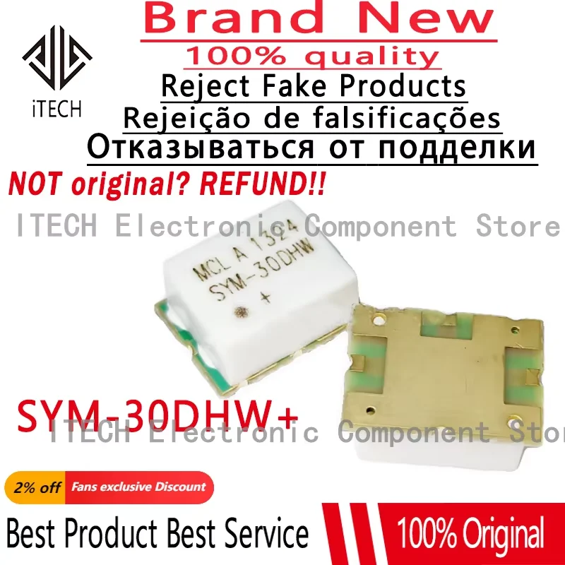 1pcs/lot Original SYM-30DHW SYM-30DHW+ Level 17, SMT Triple Balanced Mixer, RF/LO Freq 5 - 3000 MHz 100% New and Genuine