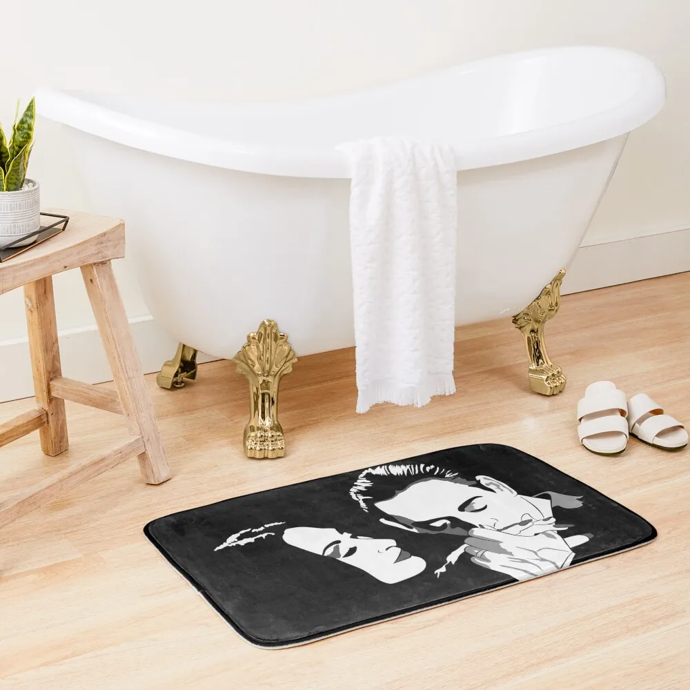 

Gomez & Morticia Bath Mat Bathroom Rug Set Bathrooms Accessories Novelties Non Slip Carpet Foot Bathroom Entrance Carpet Mat