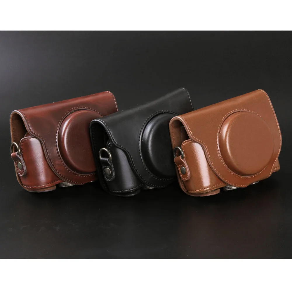 حقيبة كاميرا ، حافظة PU بحزام ، كاميرات سوني HX90 HX80