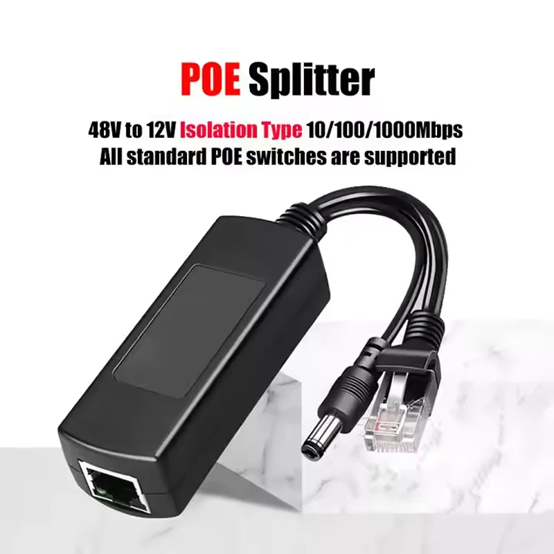 

POEPLUS Изоляционный разветвитель POE 2,5G | Активный сепаратор 48 В POE до 12 В 2 А | Защита от перегрузки по току и короткой цепи | макс. 150 метров