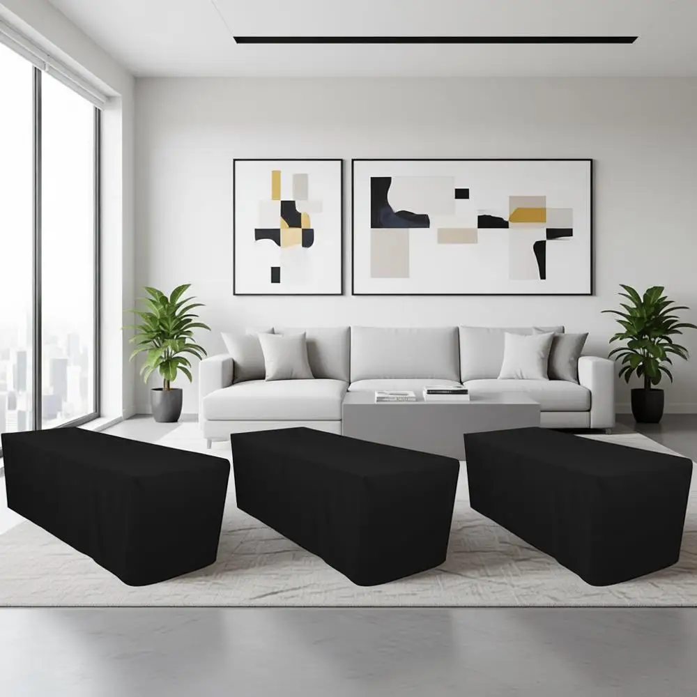 

Набор из 5 или 6 элегантных черных скатертей для свадеб, банкетов и ресторанов