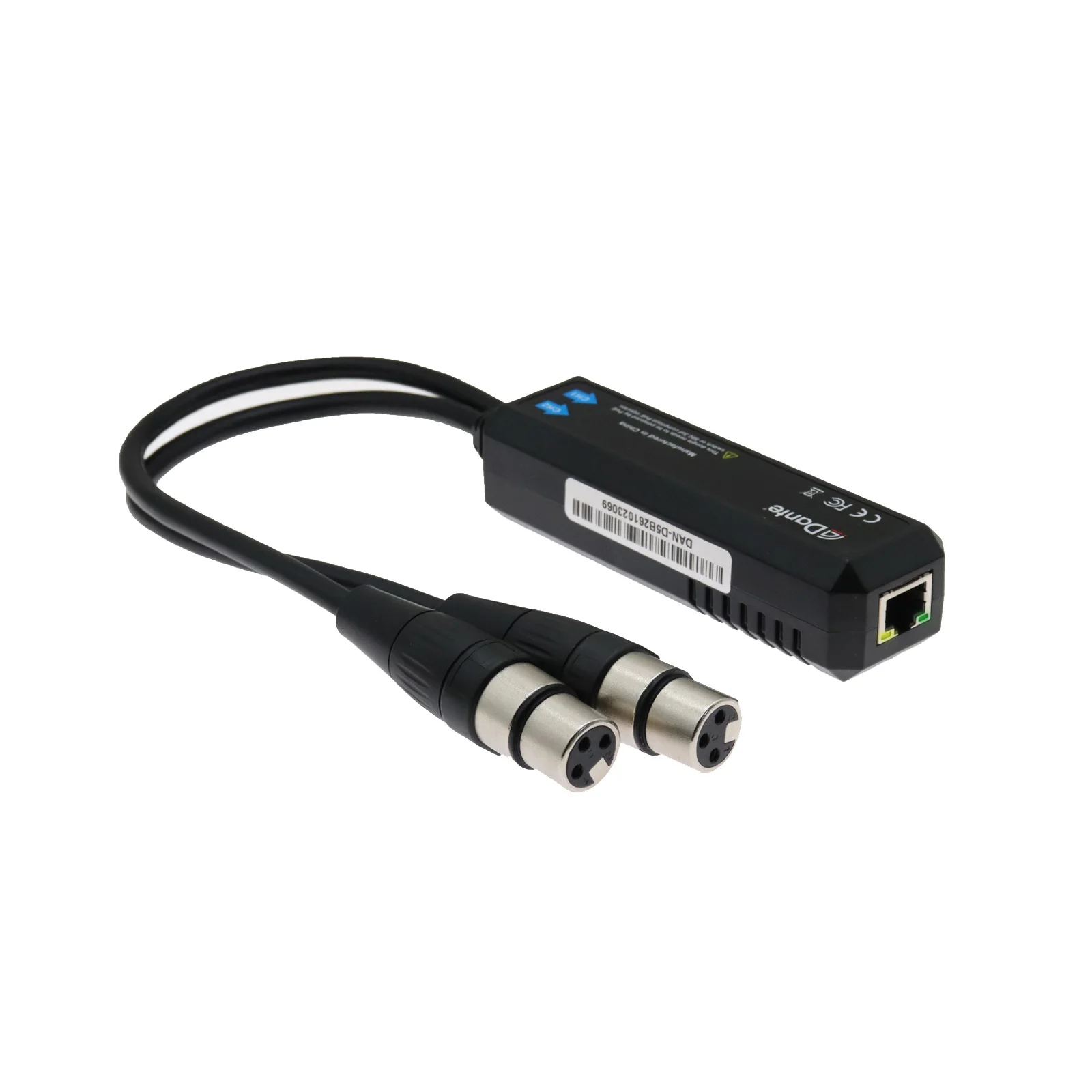 Dante 2 Channel AVIO–Analogue Input Adapter, 44.1, 48, 96khz /24bit, PoE Powered, Dante Controlled, Plug and Play