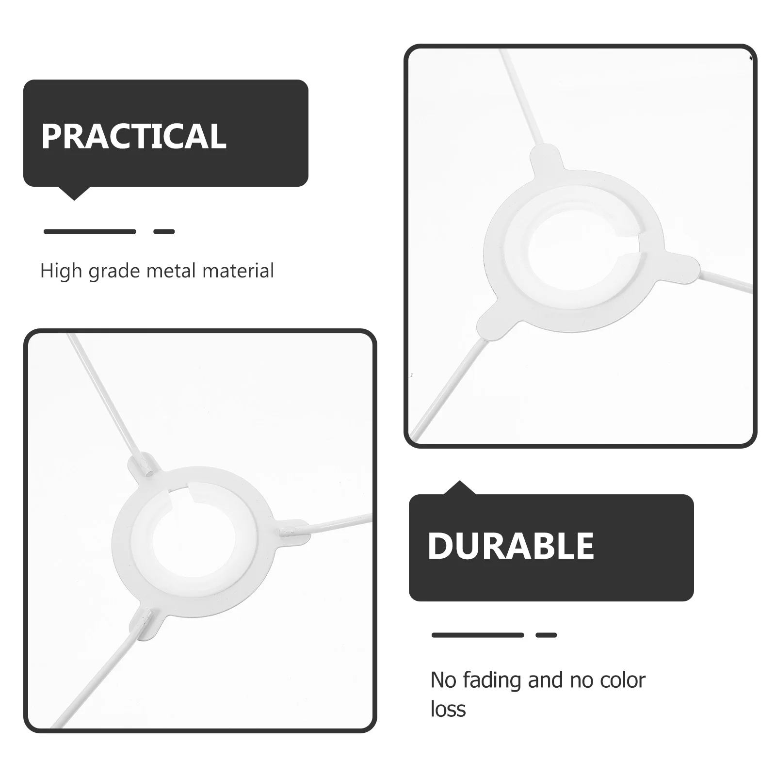 

1 set 1 Set 30Cm Lampshade Frame Metal Ring Support Diy Vintage Wire Lamp Shade Chandelier Cage Guard Drum Light Fixture