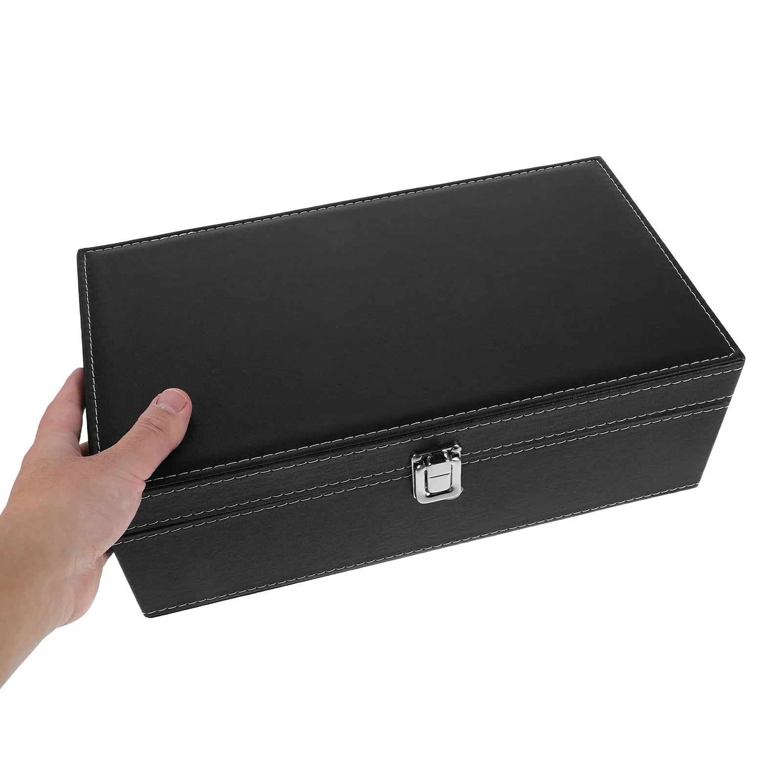 

Small Graded Card Case 2-Slots Organizer Compatible for Bgs 14.2x7.9x4.5 Inches Portable Collector Card Storage Box for Soccer