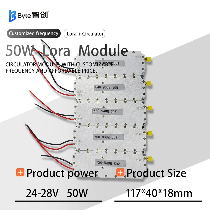 

Модуль LoRa мощностью 50 Вт с циркулятором и встроенным VCO