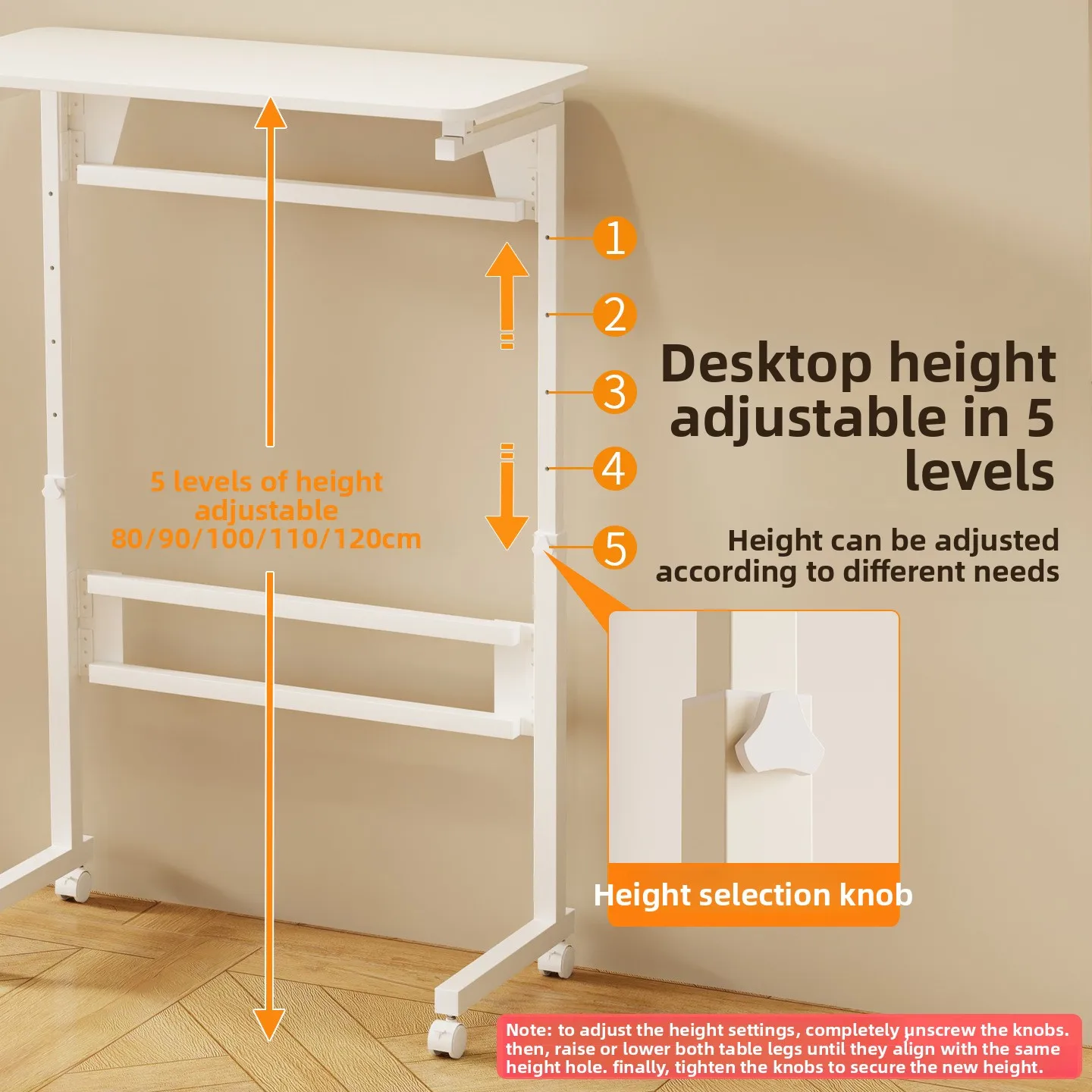Mobile lift folding computer desk household table extended bedside table extended bedroom office