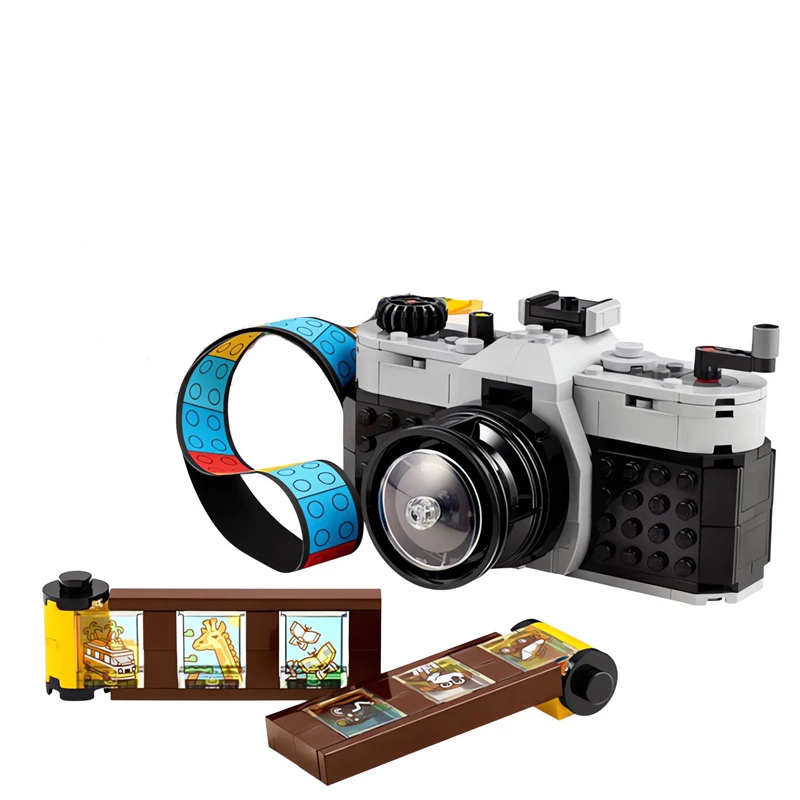 Retro Camera Creative Variety Series three-in-one Camera Creative Building Blocks Model Toy Children\'s puzzle Toy for kids Gifts