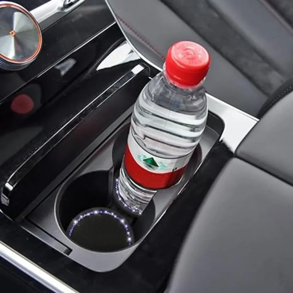 2szt Samochodowy uchwyt na kubek Podstawki Uniwersalny antypoślizgowy okrągły Trwały diamentowy uchwyt na butelkę Podstawka Auto Wewnętrzne uchwyty na kubki — zdjęcie 3