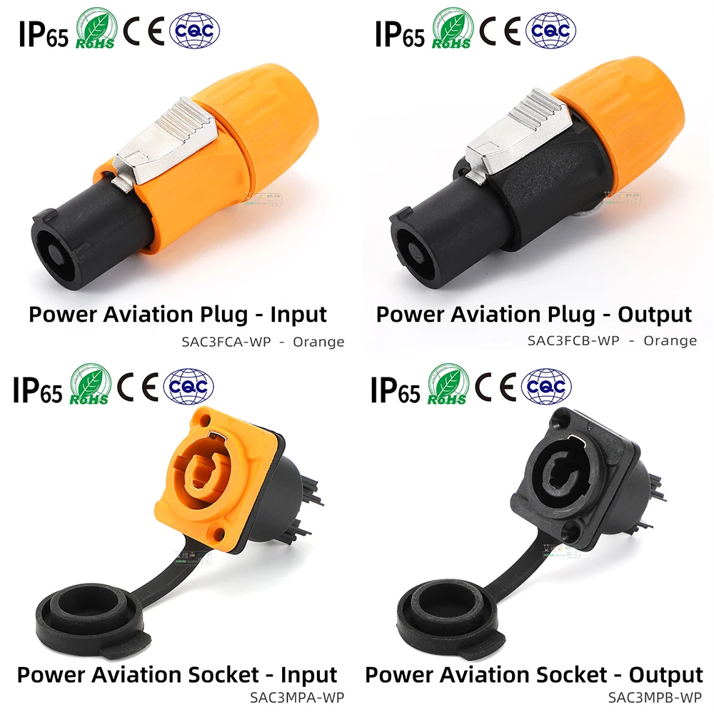 NAC3FX 16A PowerCON Aviation Steckdose Power Eingang Ausgang Adapter IP65 Für Industrielle Steuerung LED Bildschirm Licht Audio Signal ﻿ – Detail 33