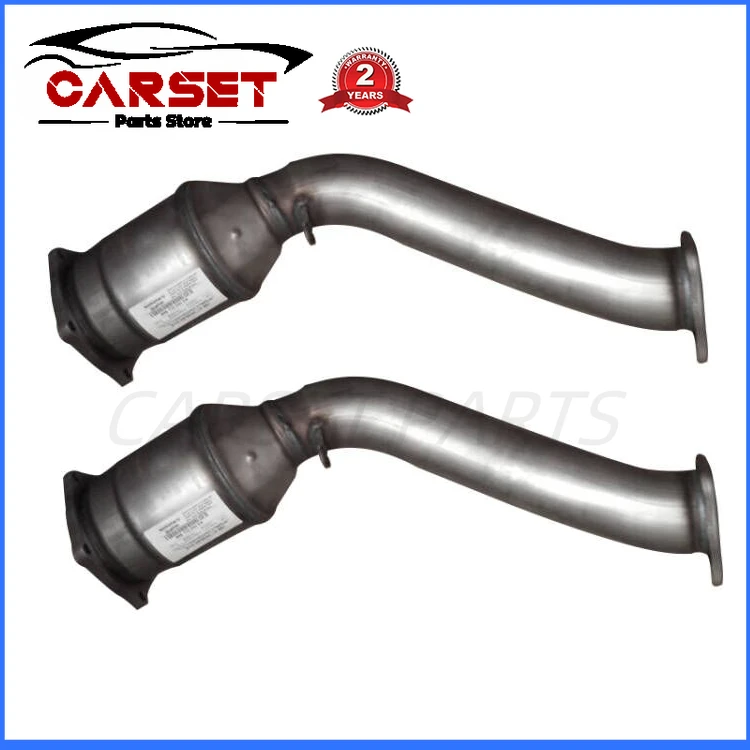 

Pair Front Catalytic Converter for Porsche Cayenne Turbo 4.8T V8 Gas 2011-2018 Exhaust Pipe 958113021FX 958113022DX 95811302251