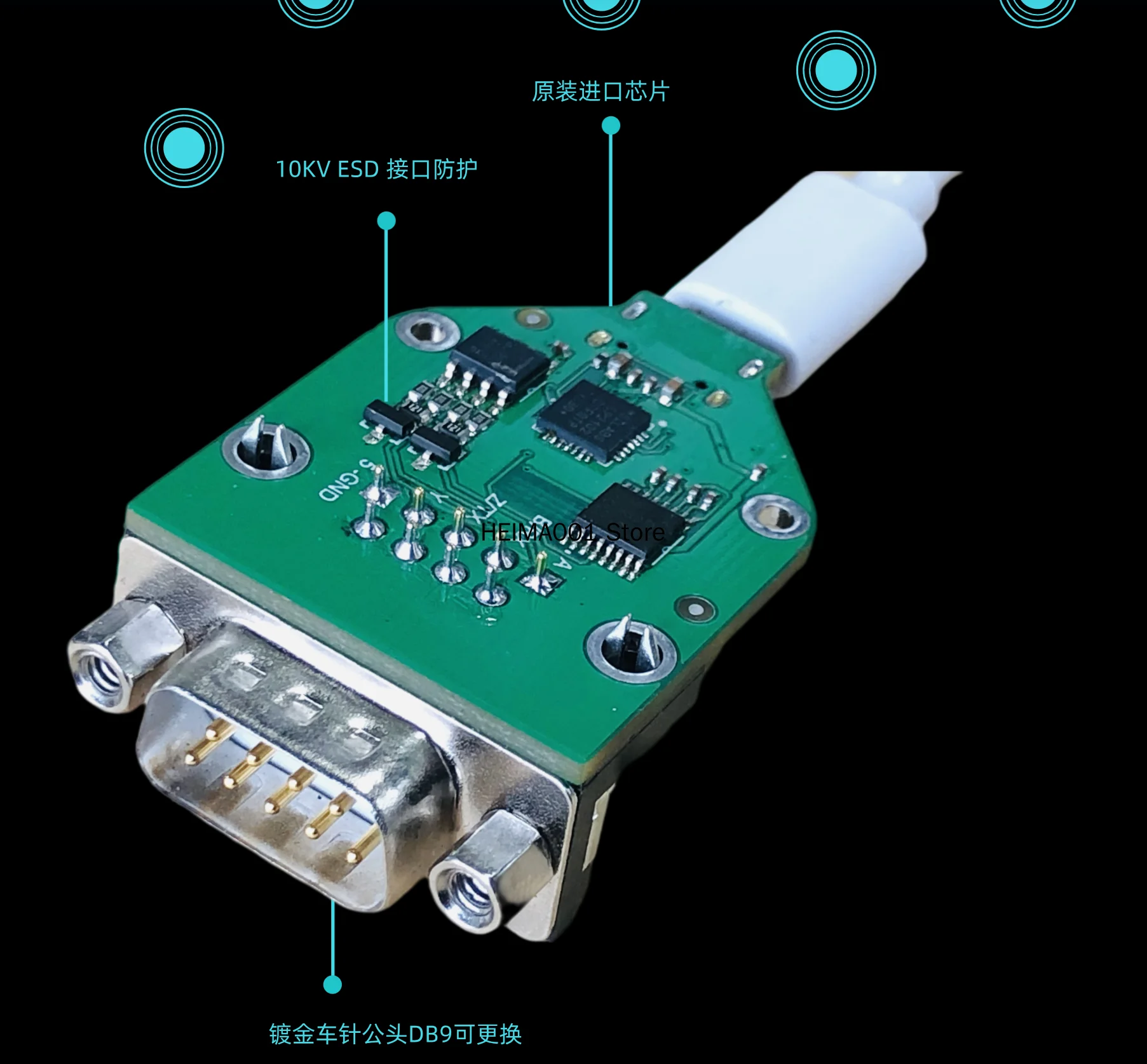 USB do RS232, aby 422 szybki 1M Bps