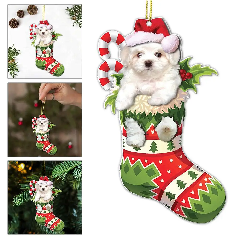 Natale elfo bambola ornamenti ciondolo albero di natale decorazioni appese figurina per la casa natale 2024 capodanno Decor regalo per bambini Q3W3