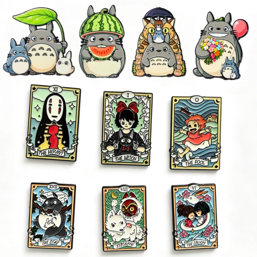 10-teiliges Anime-Katzen-Emaille-Pin-Set, Niedliche Cartoon-Manga-Broschen für Rucksack, Hut, Revers, Cosplay-Schmuck, Geschenk für Fans – Detail 5