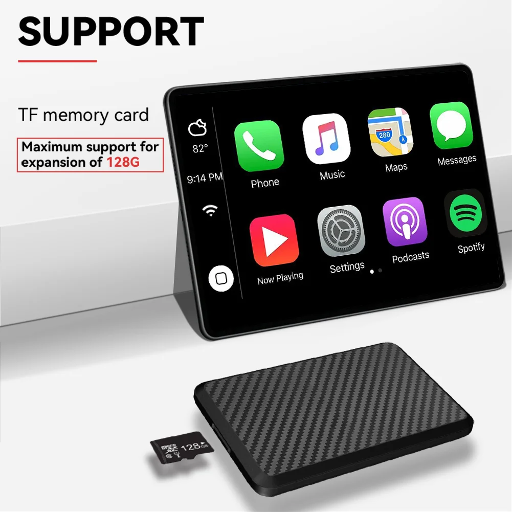 Android14.0 4+64G Carplay&Android Auto Mini Box Wired To Wireless Wifi Dongle Adapter USB Dongle Box Plug&Play Auto Connect AI